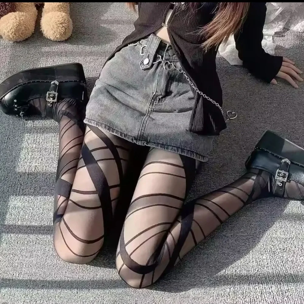 New! Vintage Checker Stockings Tights